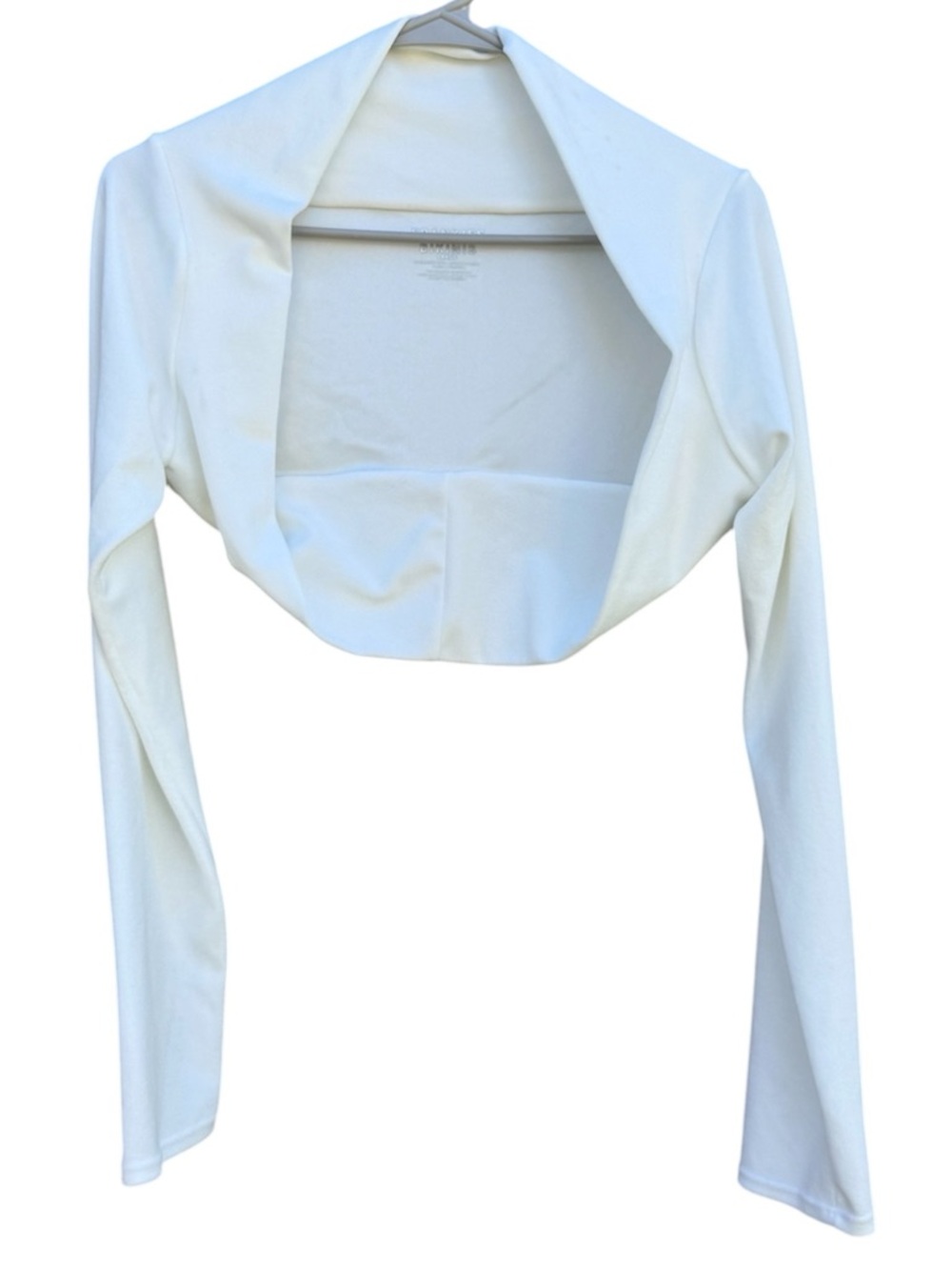 Frankies Bikinis Allegra Terry Long Sleeve Bolero White